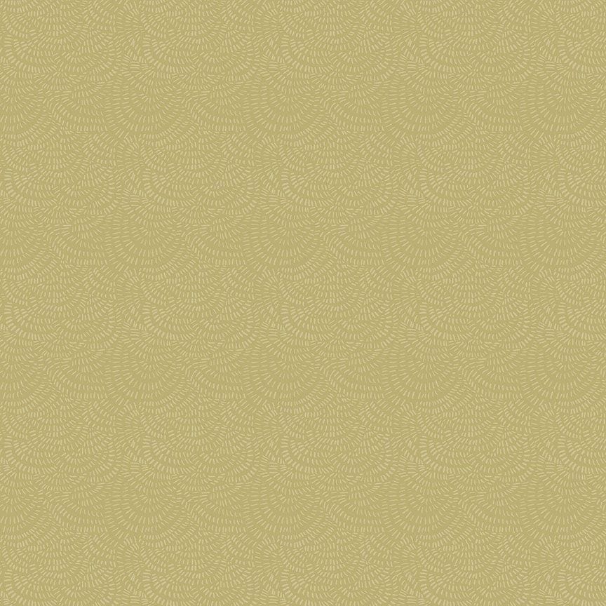 Cotton quilting fabric pattern called 'Crimp in Apple'. Part of the 'Shine On' fabric collection. Designed by Rae Ritchie for fabric company Dear Stella. SKU: ST-DRR2293APPLE. 44-45 inch width.