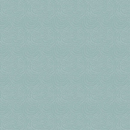 Cotton quilting fabric pattern called 'Crimp in Peacock'. Part of the 'Shine On' fabric collection. Designed by Rae Ritchie for fabric company Dear Stella. SKU: ST-DRR2293PEACOCK. 44-45 inch width.