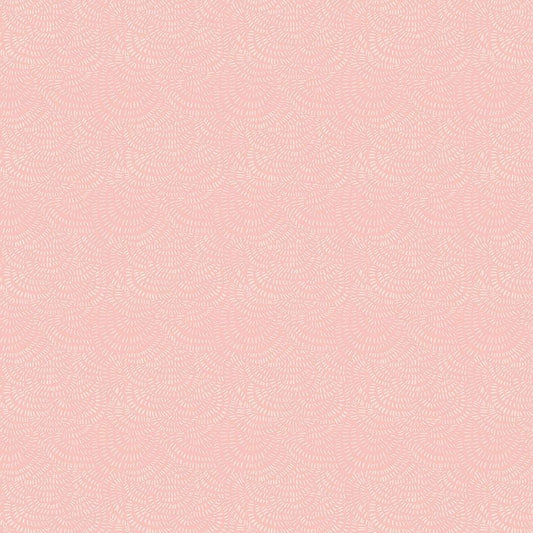 Cotton quilting fabric pattern called 'Crimp in Pearl'. Part of the 'Shine On' fabric collection. Designed by Rae Ritchie for fabric company Dear Stella. SKU: ST-DRR2293PEARL. 44-45 inch width.