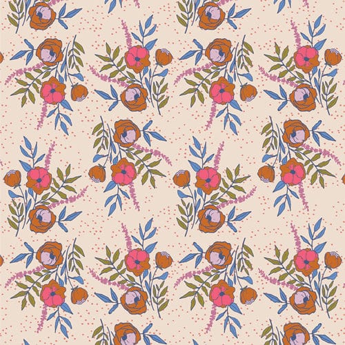 Blissfloral Dance quilting fabric, part of the Starling fabric collection by Maureen Cracknell (SKU: STR88904)