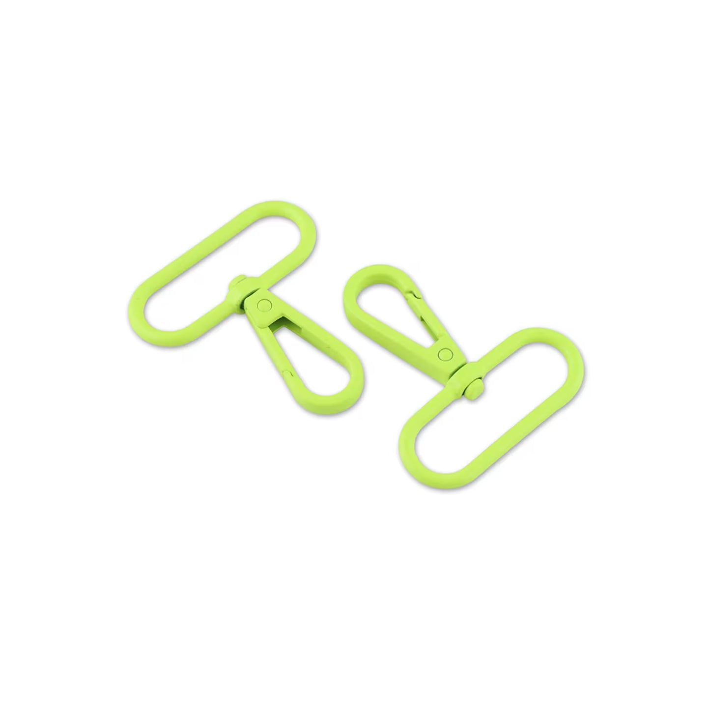 Tula Pink Neon Yellow 1½" Swivel Hooks x 2 by Sallie Tomato notions product photo SKU STS180NY