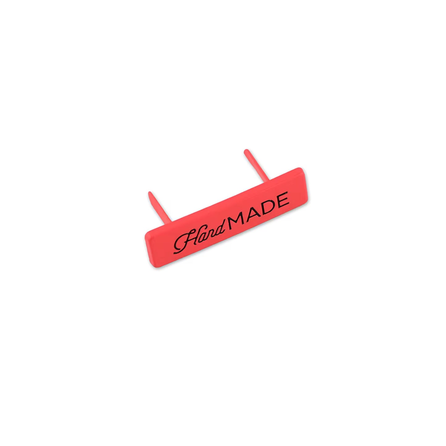 Tula Pink Neon Coral Handmade Label by Sallie Tomato notions product photo SKU STS332NC