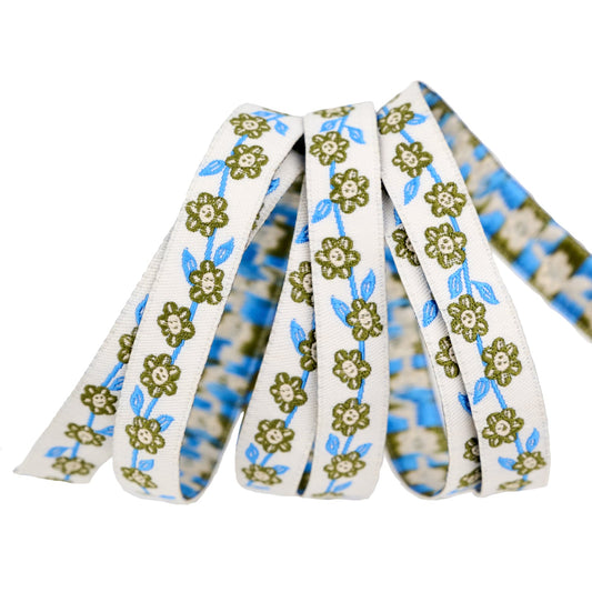 Hello Alice - Chatty Garden - 1/2" width - by Sarah Watts - One Yard (Preorder)