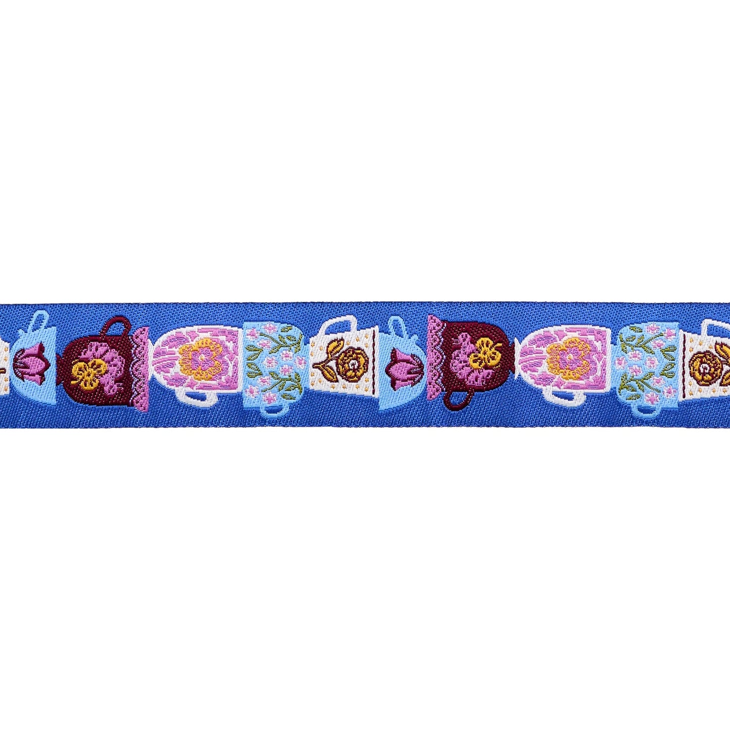 Hello Alice - Teacups - 7/8" width - by Sarah Watts - One Yard (Preorder)