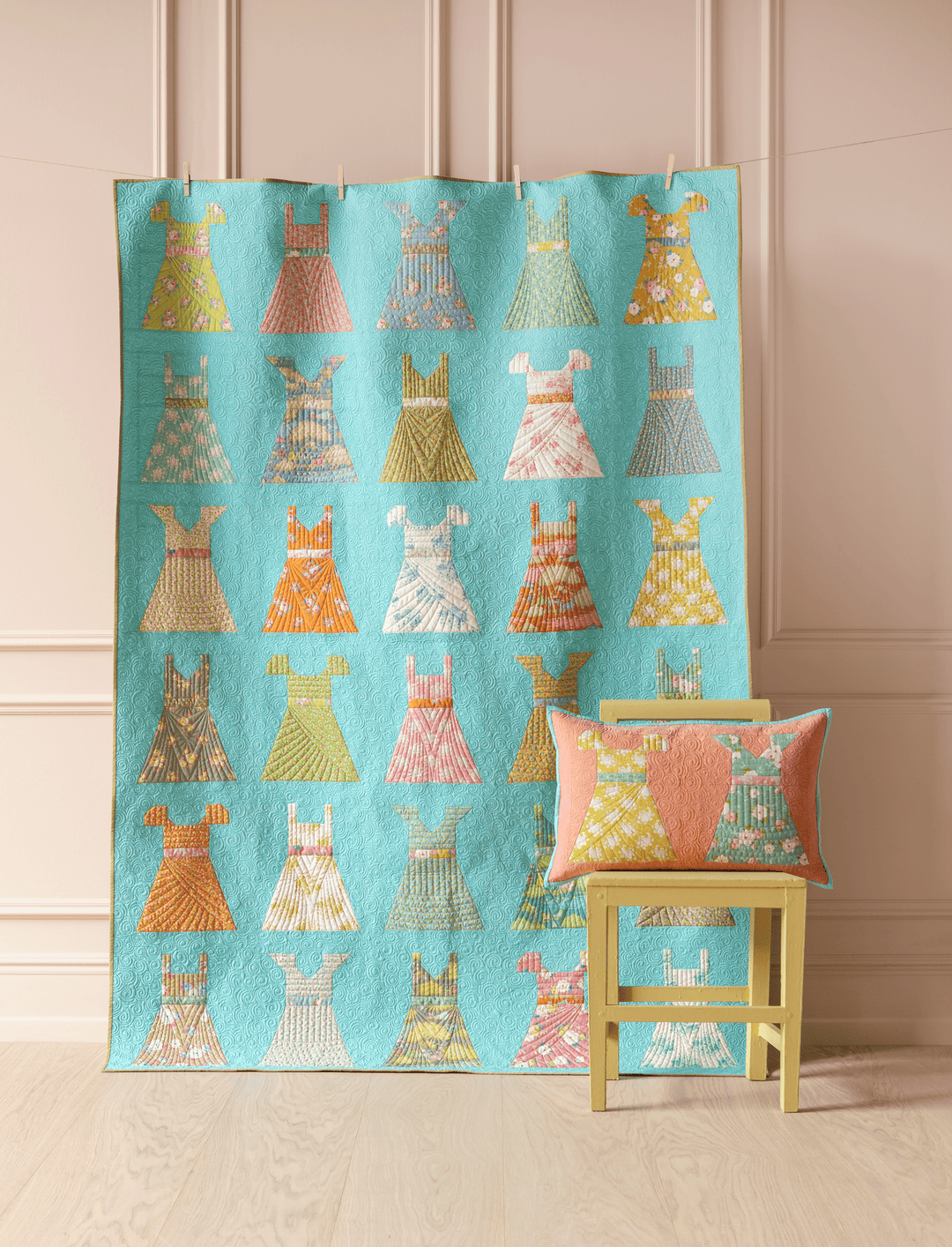 My Sunday Best Quilt Kit {Teal} - Sunday Brunch Collection by Tilda Fabrics
