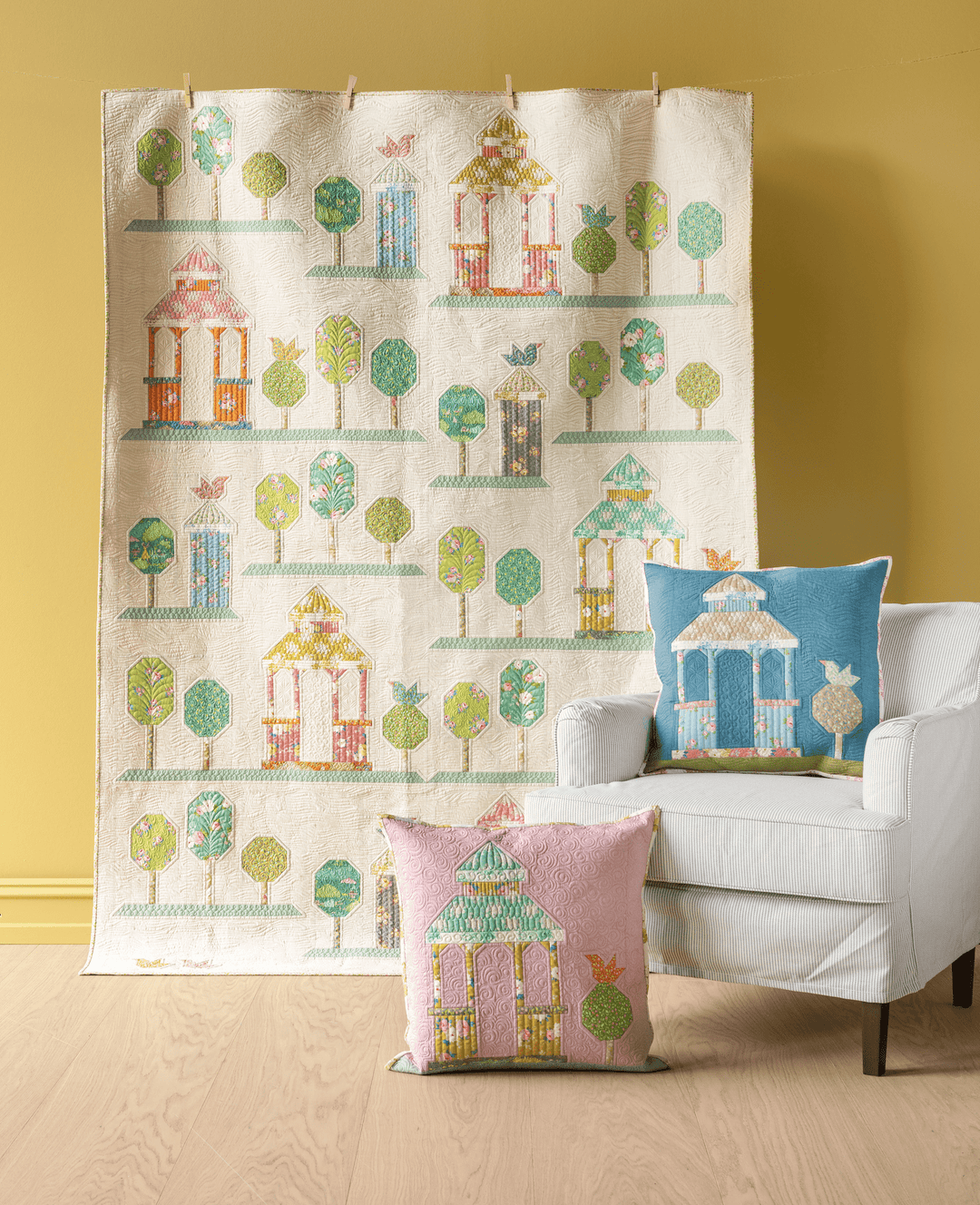 Walk in the Park Quilt Kit {Putty} - Sunday Brunch Collection by Tilda Fabrics