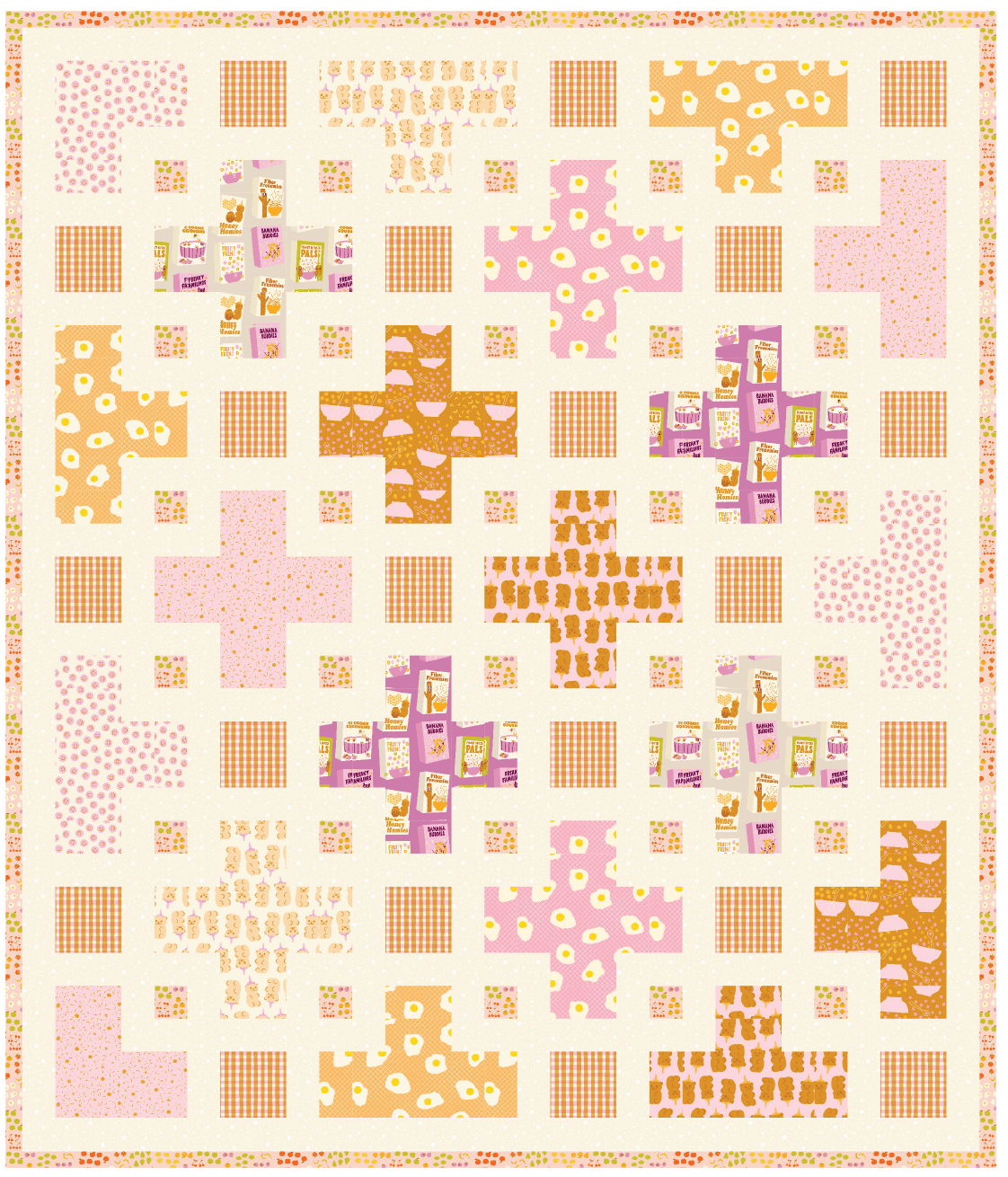 The Violet Quilt Kit - KIT.VIOLET.EAF - Quilt Kit Fabric Only (Preorder)