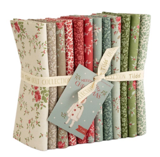 Merry Little Christmas {Eve & Noel Blenders} Fat Quarter Bundle by Tilda Fabrics, 12 Pieces (Preorder)