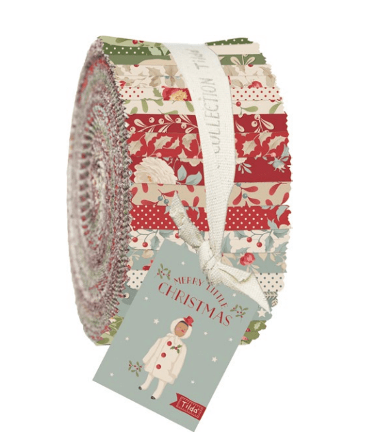 Merry Little Christmas Fabric Roll by Tilda Fabrics, 40 Pieces