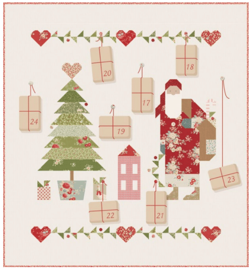 Dear Santa Calendar Kit - Tilda's Merry Little Christmas - Fabric Only (Preorder)
