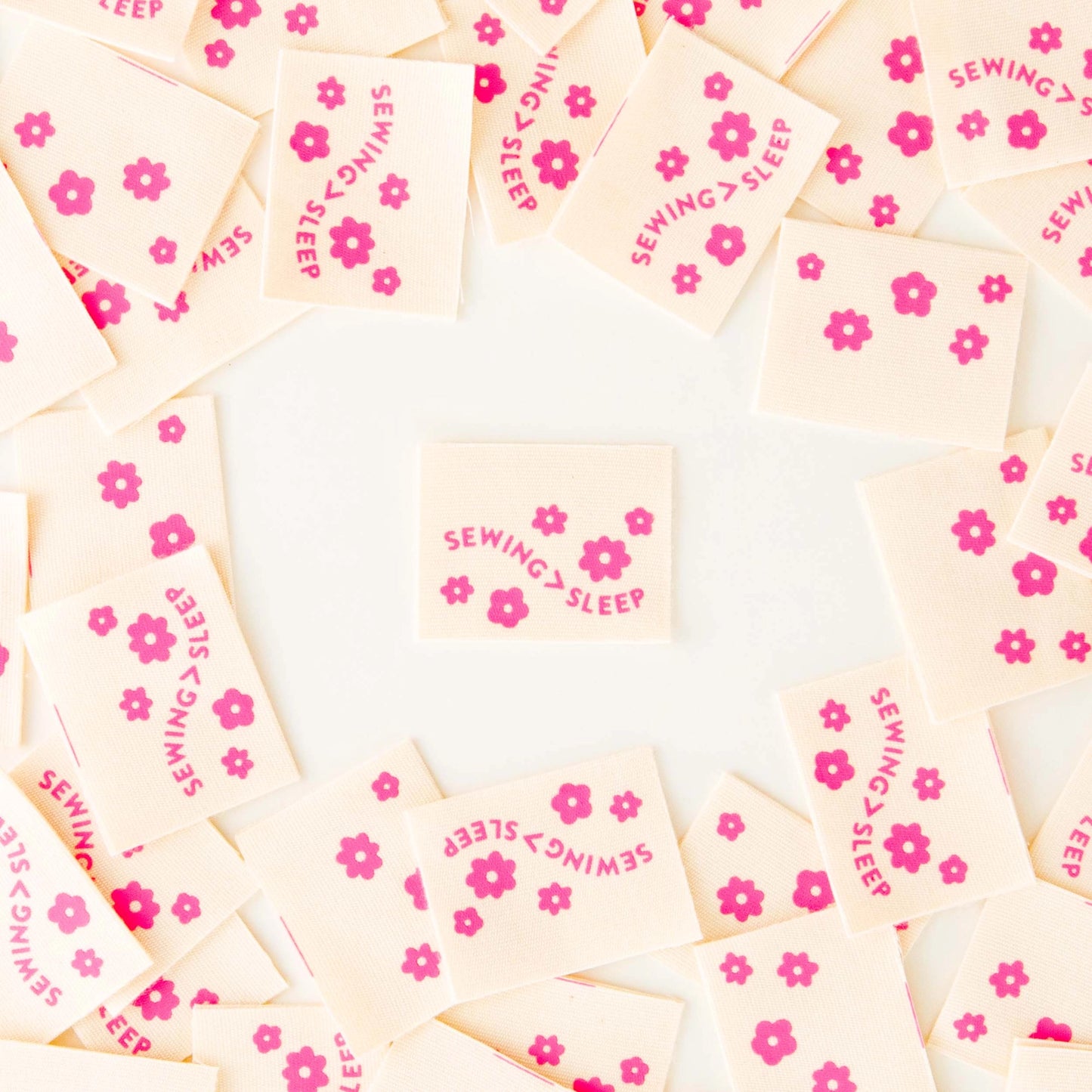 Sarah Hearts - Sewing > Sleep - Sewing Woven Clothing Label Tags - LC161