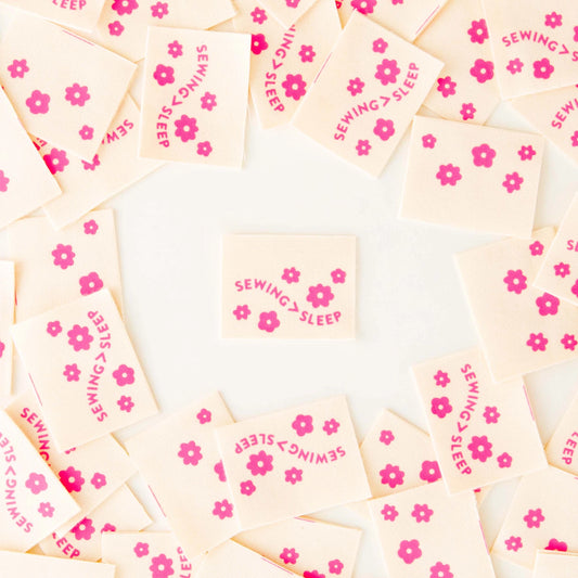 Sarah Hearts - Sewing > Sleep - Sewing Woven Clothing Label Tags - LC161