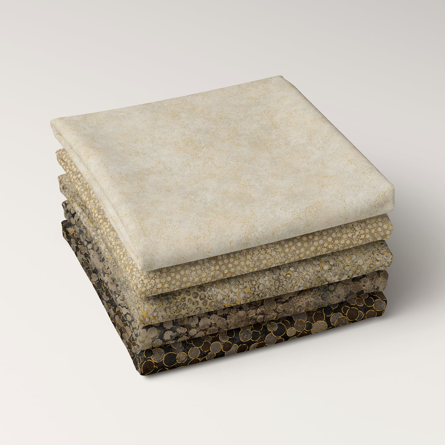 Desert Sand - 5 pc Fat Quarter Bundle - Shimmer by Deborah Edwards