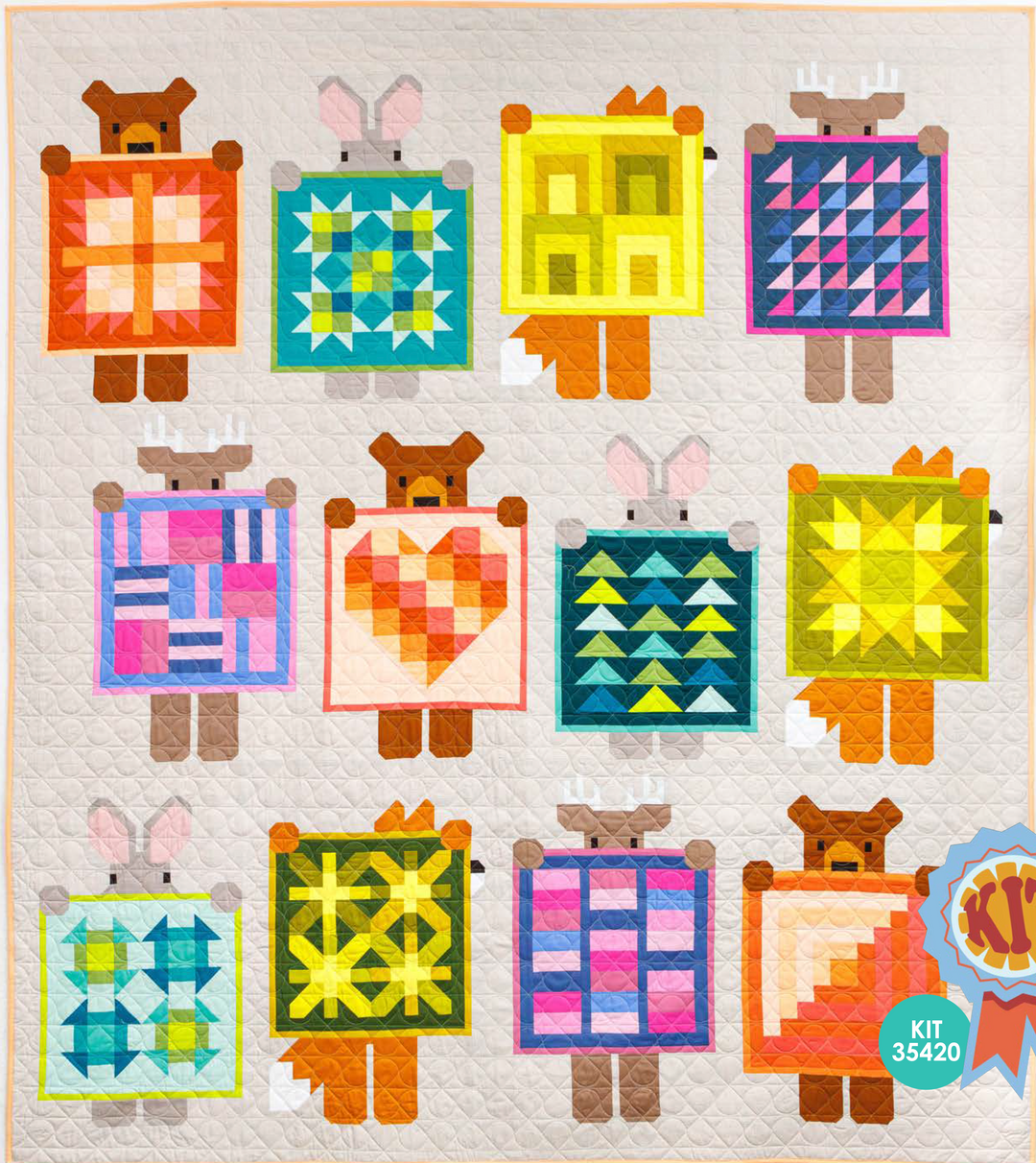 Show and Tell Quilt Kit - Bella Solids by Elizabeth Hartman (Preorder)