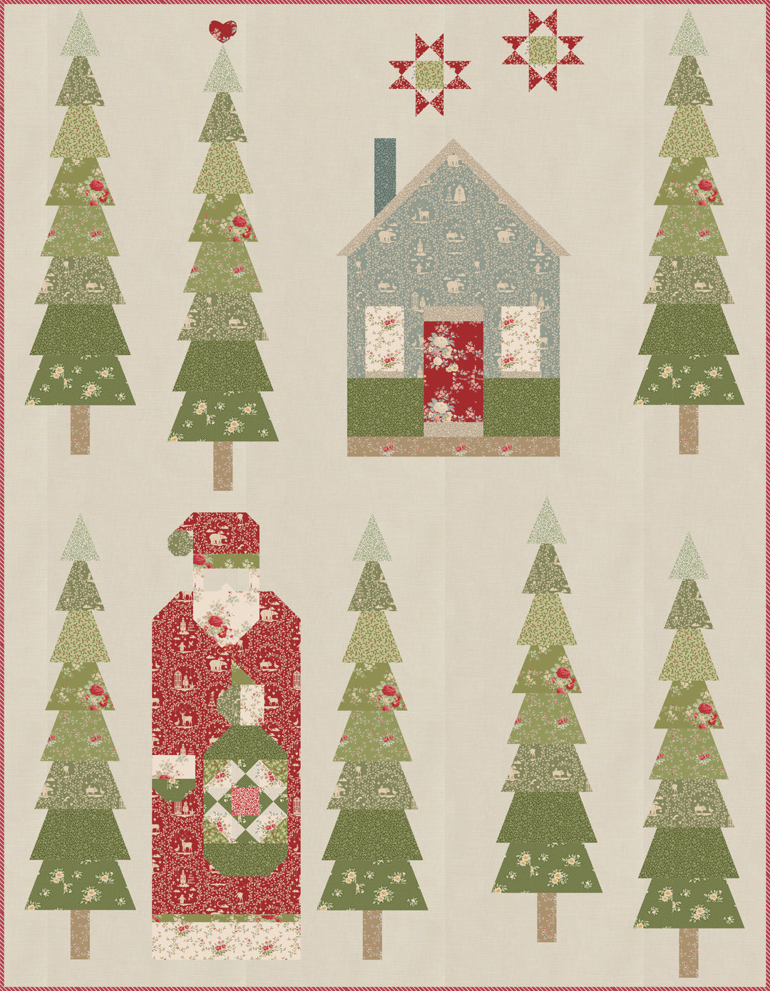 Silent Night Quilt Kit {Putty} - Tilda's Merry Little Christmas - Fabric Only (Preorder)