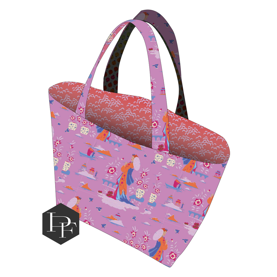 Slicker Tote Sew Along - Slicker Kit in Bloomsville Pink - Tote Kit - LGD131-BLOOMPINK