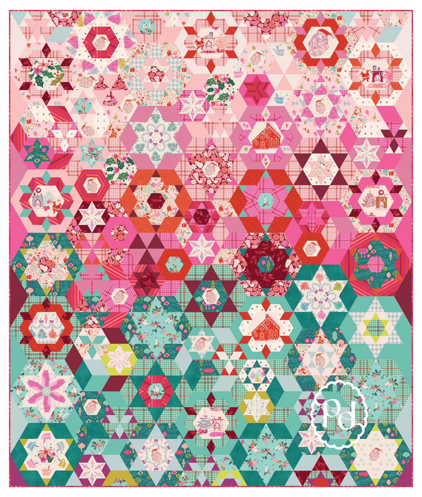 Smitten - Christmas in Color - Quilt Kit - Fabric Only - SMITTEN_XMASCOLOR (Preorder)