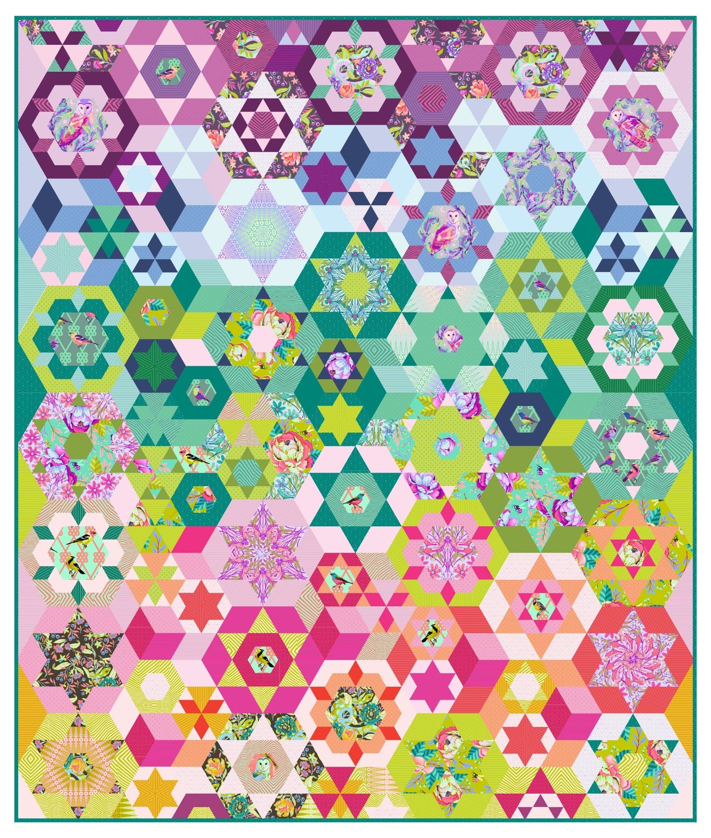 Smitten - Quilt Pattern Addendum - Tula Pink Moon Garden