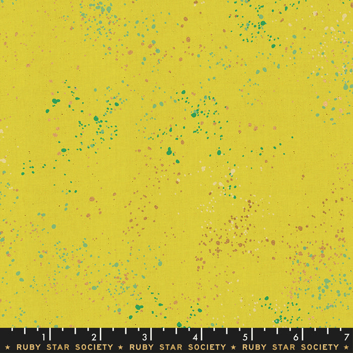 Speckled Metallic - Citron - Ruby Star Society - RS5027 65M - Half Yard