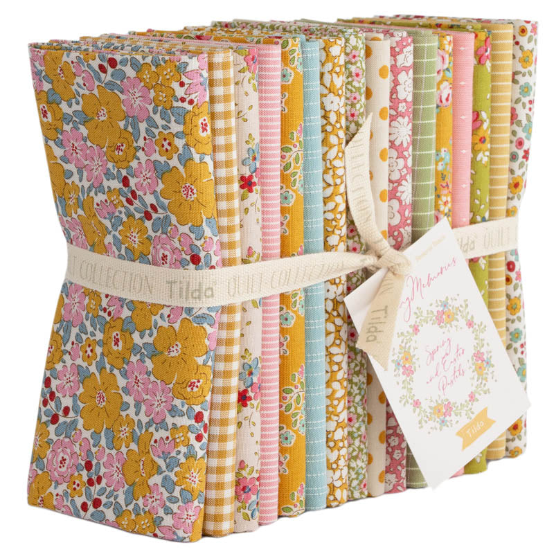 PREORDER - Creating Memories - Spring Fat Quarter Bundle of 16 pcs - Tilda Fabrics - TIL300206