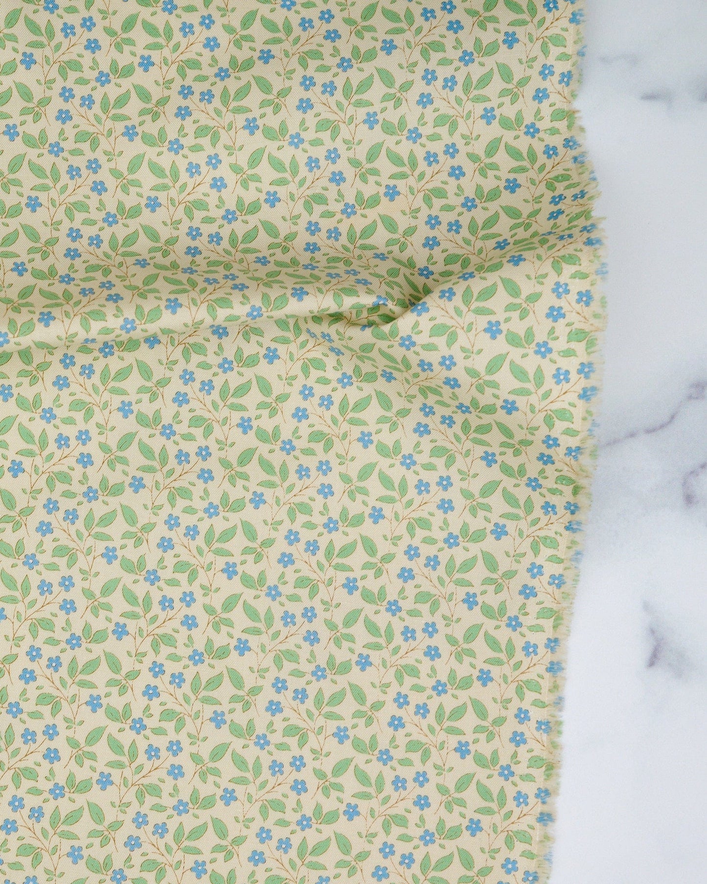 Sunday Brunch - Tipsy Cream/Blue - Tilda Fabrics - TIL110116 - Half Yard