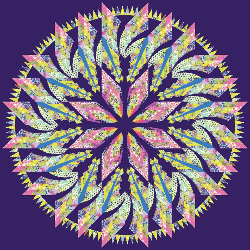Tide Flower Block of the Month (Quiltworx + Floral Reef)