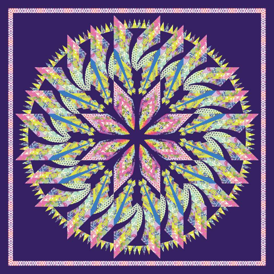 Tide Flower Block of the Month (Quiltworx + Floral Reef)