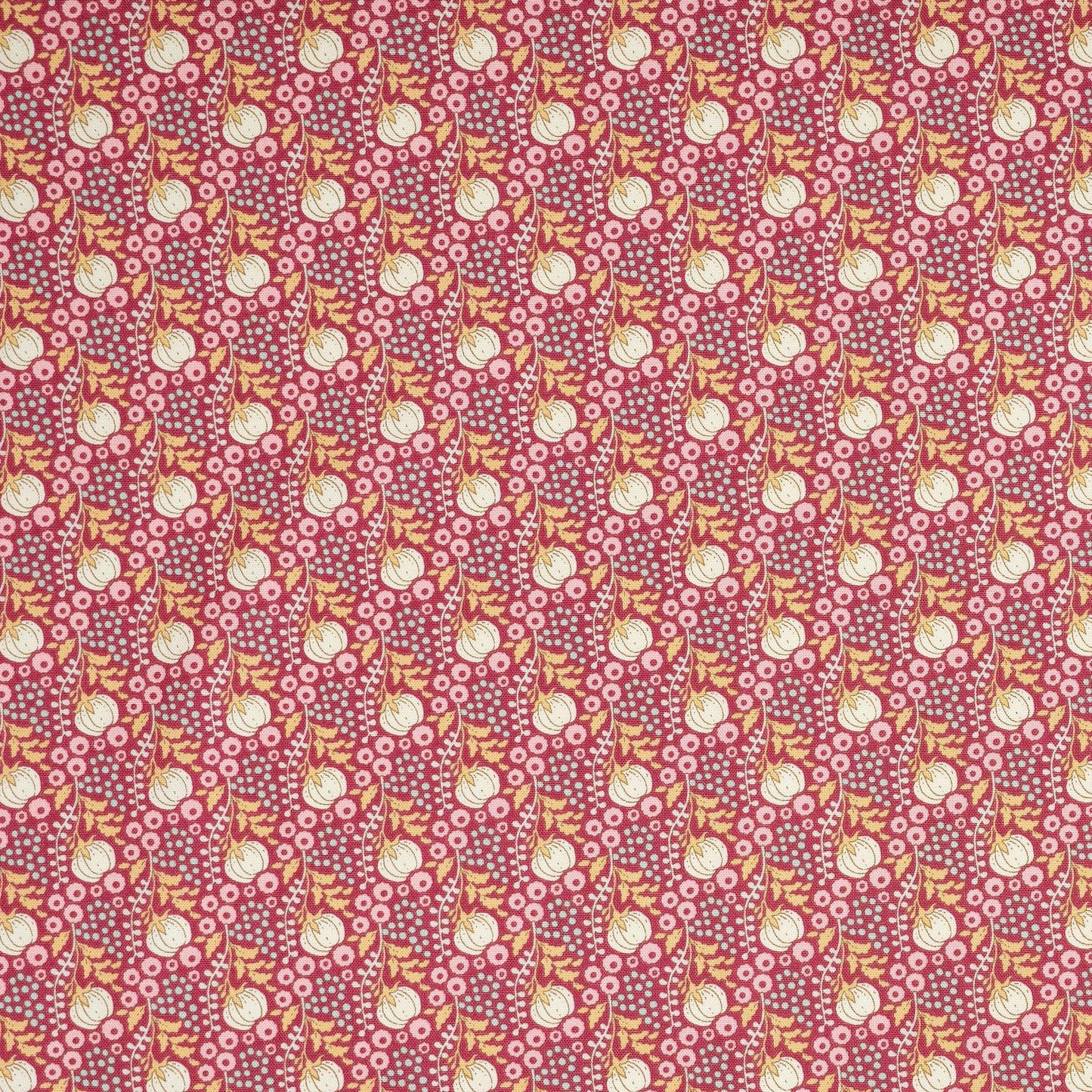 Sanctuary - Cottonfield Maroon - Tilda Fabrics - TIL100564 - Half Yard