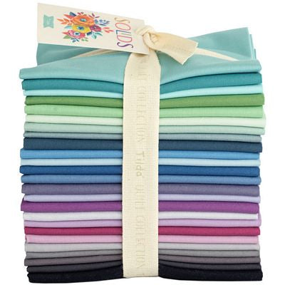 Tilda - Solid Basics - Cool Fat Quarter Bundle of 25 pcs - TIL300180