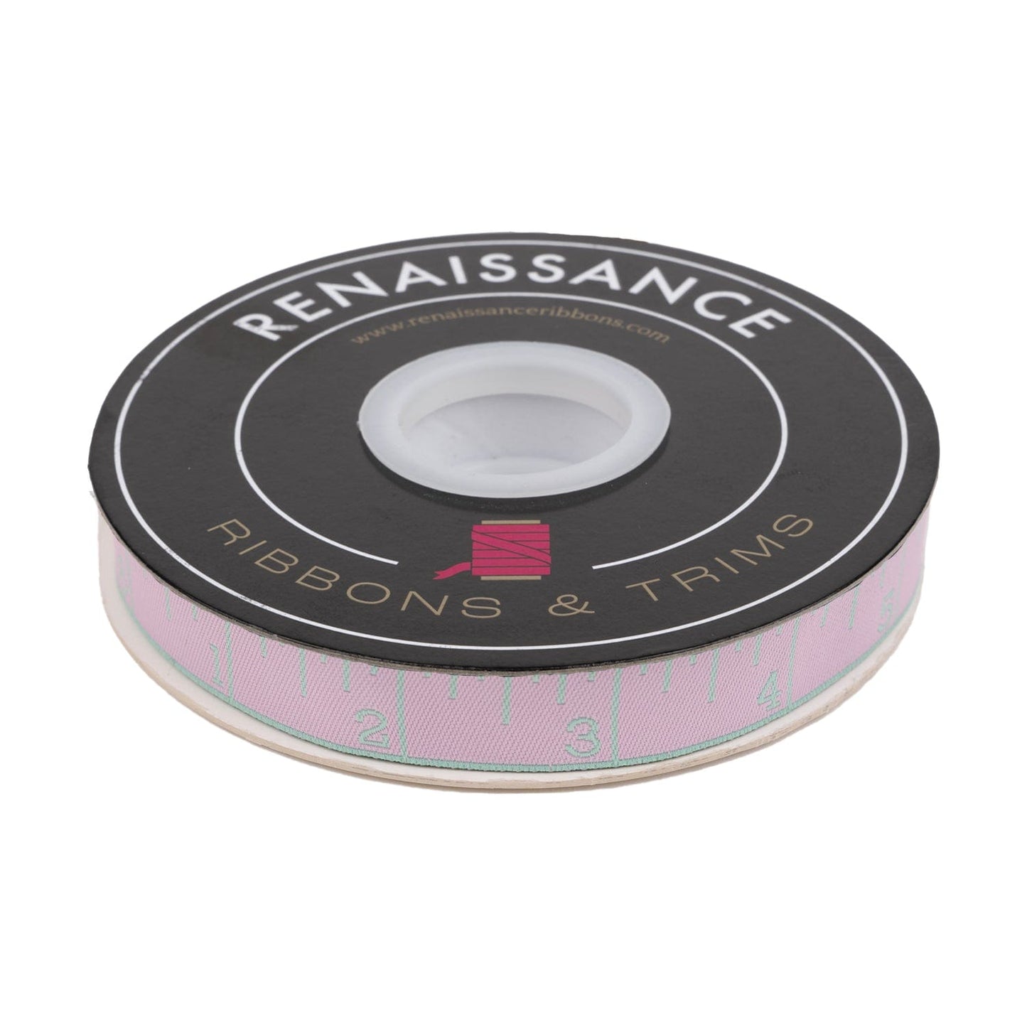 Renaissance Ribbons - True Colors 2025 - Measure Twice in Piglet - 5/8" width - By Tula Pink - One Yard