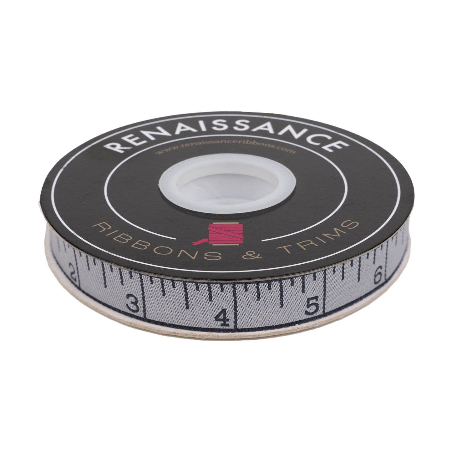 Renaissance Ribbons - True Colors 2025 - Measure Twice in Shadow - 5/8" width - By Tula Pink - One Yard