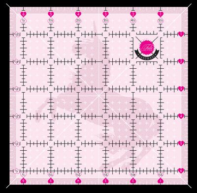 PREORDER - Tula Pink Hardware - 6.5" X 6.5" - Non Slip Unicorn Ruler - TP2SQ6