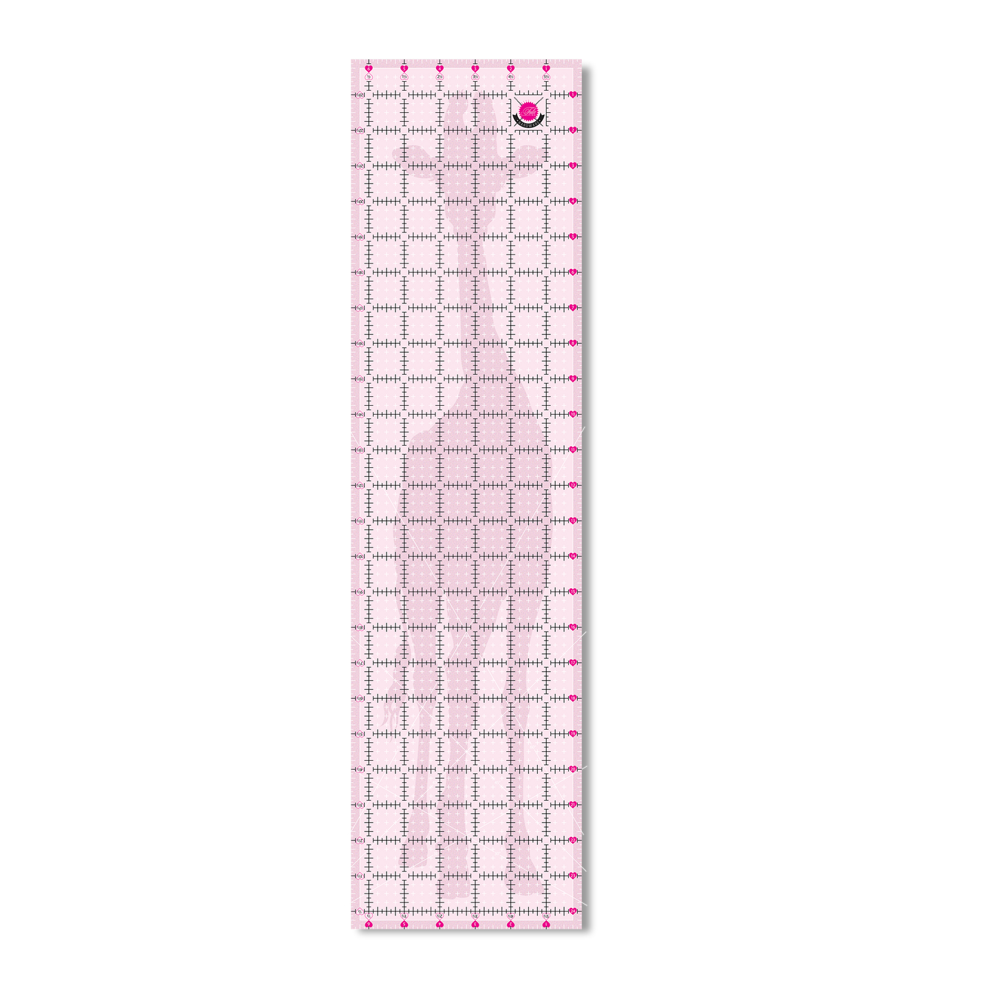 Tula Pink Hardware - 6.5" X 24.5" - Non Slip Giraffe Ruler - TP6X24