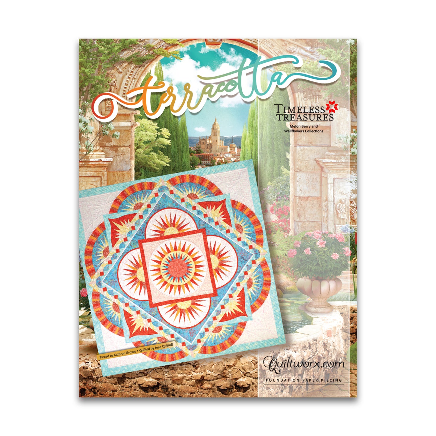 Terracotta Quilt Pattern (Queen) - Quiltworx - JNQ00269P5