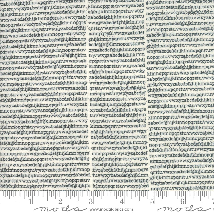 The Print Shop - Newsprint in Cream/Black - 5742 13 - Half Yard