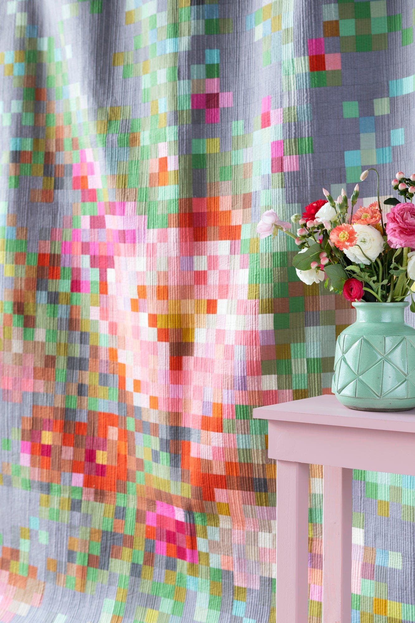 Tilda's Flower Bouquet Embroidery Quilt Kit by Tilda Fabrics