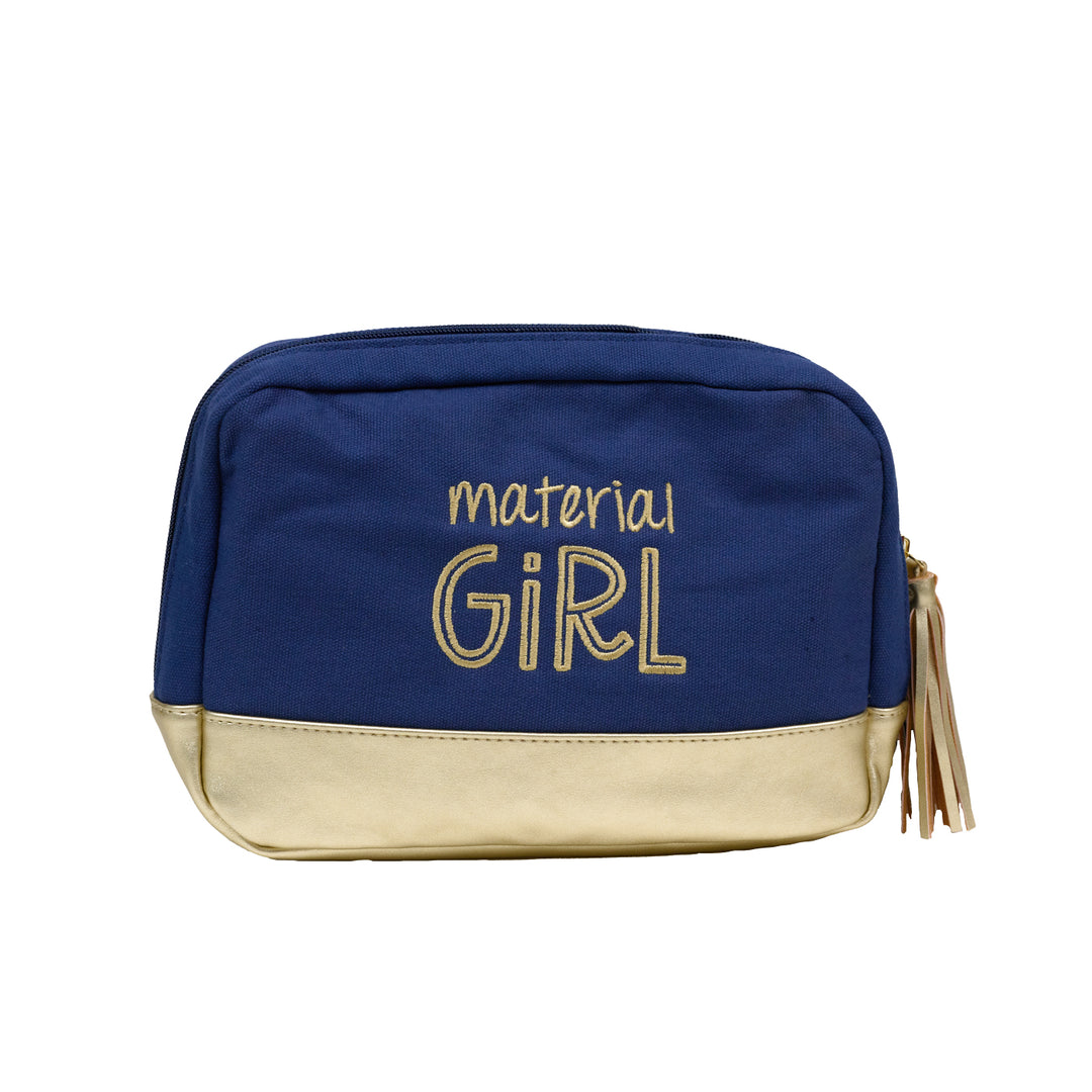 Cabana Bag - Material Girl in Navy - 10" X 7" X 2.25" - M235VL NAVY MATGRL