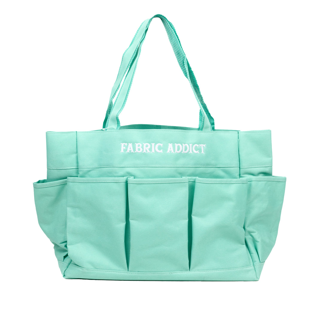 Carry All Tote - Fabric Addict in Mint - 19" X 12" X 6.75" -  M635VL MINT FABADD