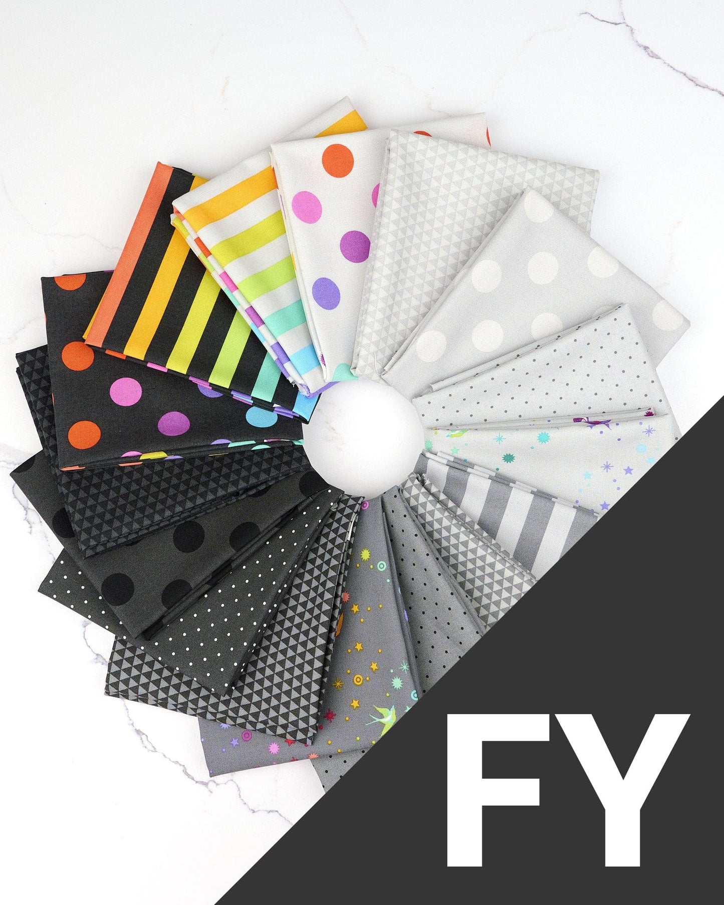 True Colors full yard fabric bundle by Tula Pink has a total of 16 fabric pieces. Fall 2025 True Colors fabric collection. SKU: FYTP.TC25