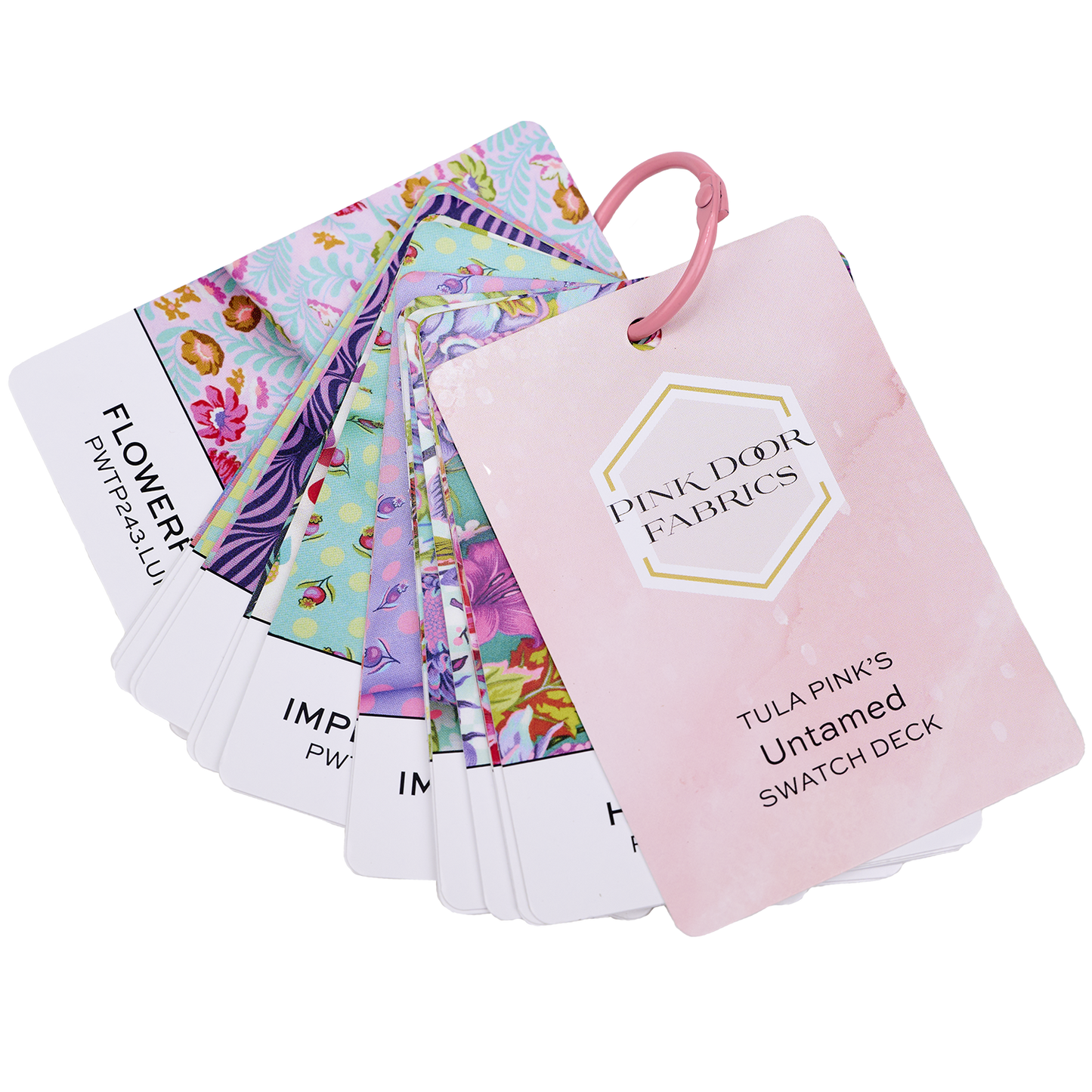 Pink Door Fabrics - Tula Pink's Untamed Swatch Card Deck