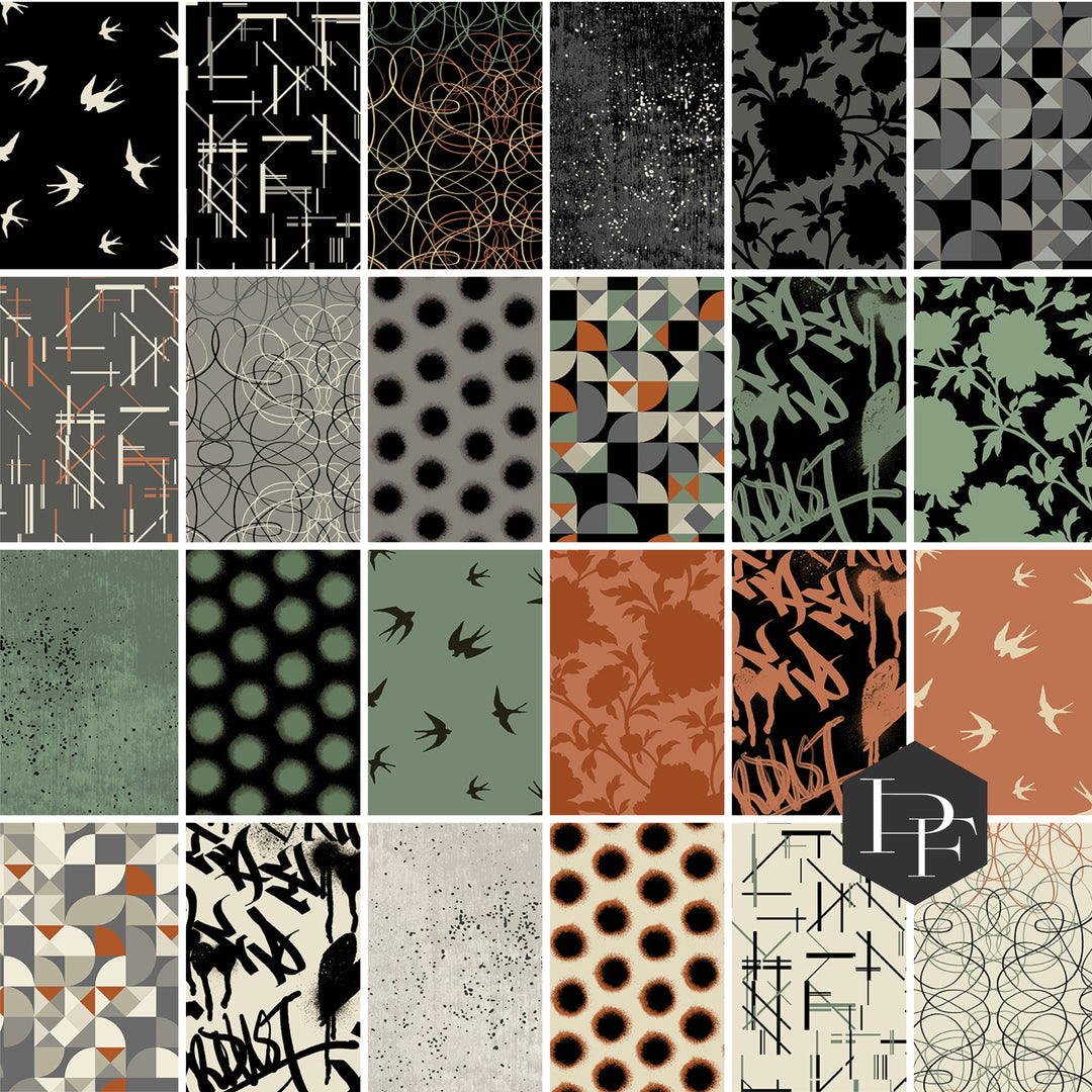 PREORDER - Verdigris - Half Yard Bundle - 24 pcs - A-823-HY