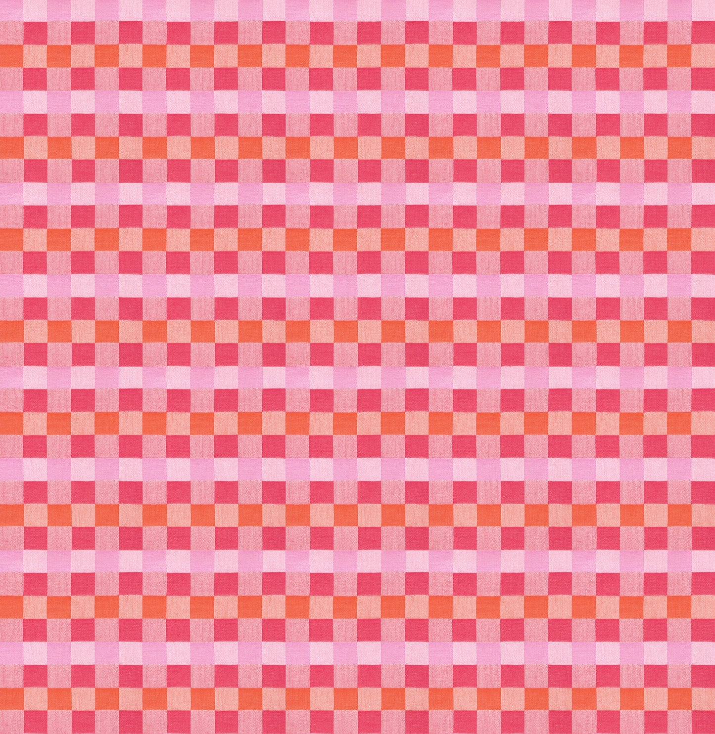 Alternate in Bubblegum woven fabric, part of the Check Mates fabric collection by Anna Maria Textiles (SKU: WAMT110-23L)