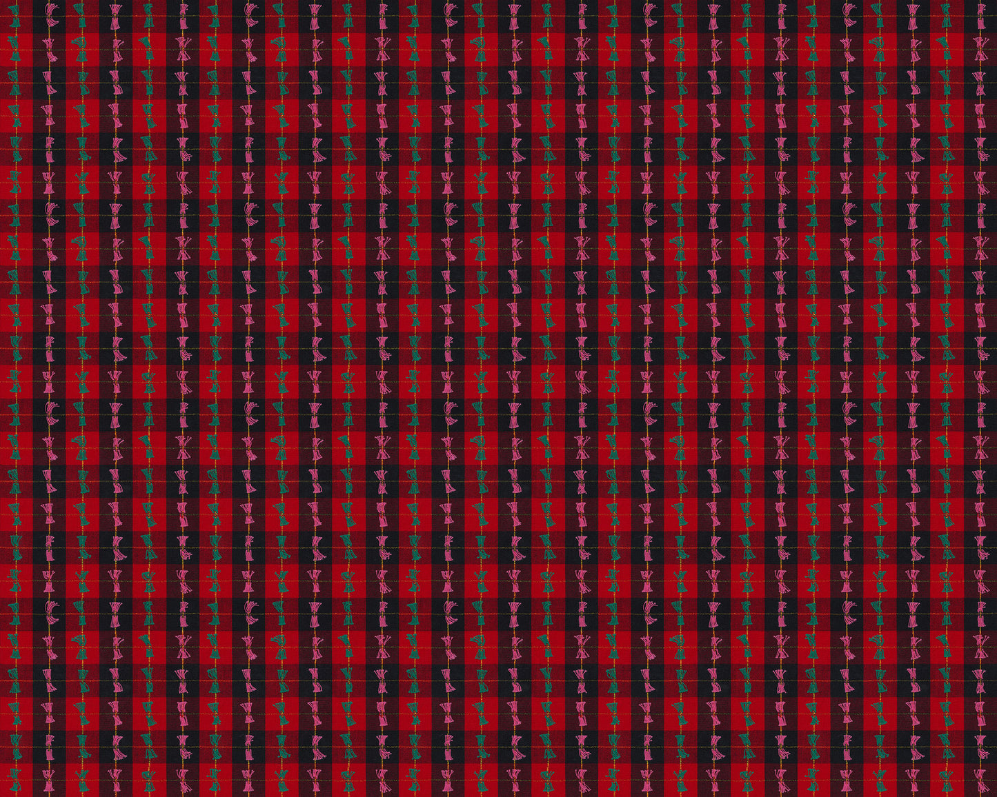 Presents in Portrait quilting fabric, part of the Silver Lining fabric collection by Anna Maria Textiles (SKU: WAMT113-99L)