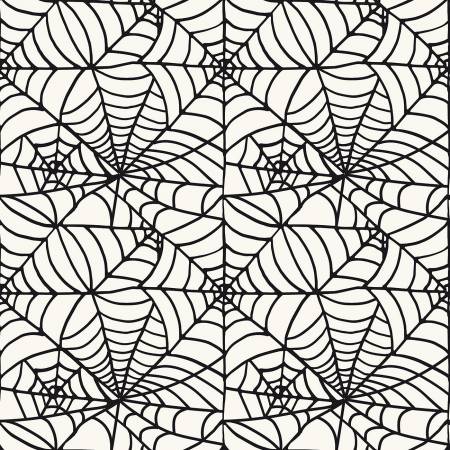 PREORDER - Sophisticated Halloween - Spiderweb 108" Wide Back Cream - WB14629R-CREAM - Half Yard