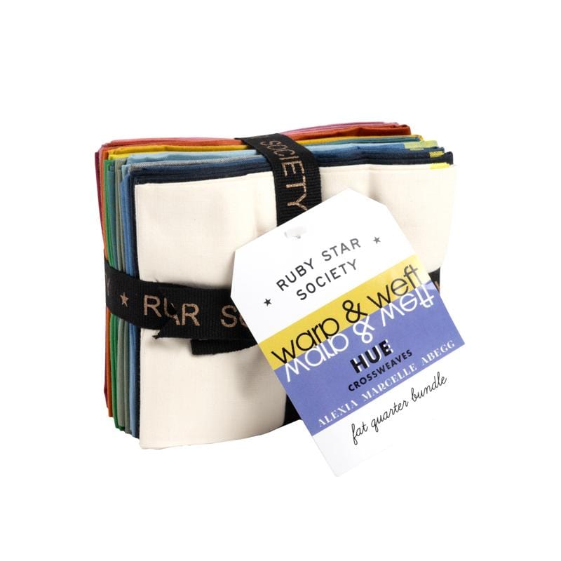 Warp and Weft Hue Fat Quarter Bundle, 20 Pieces