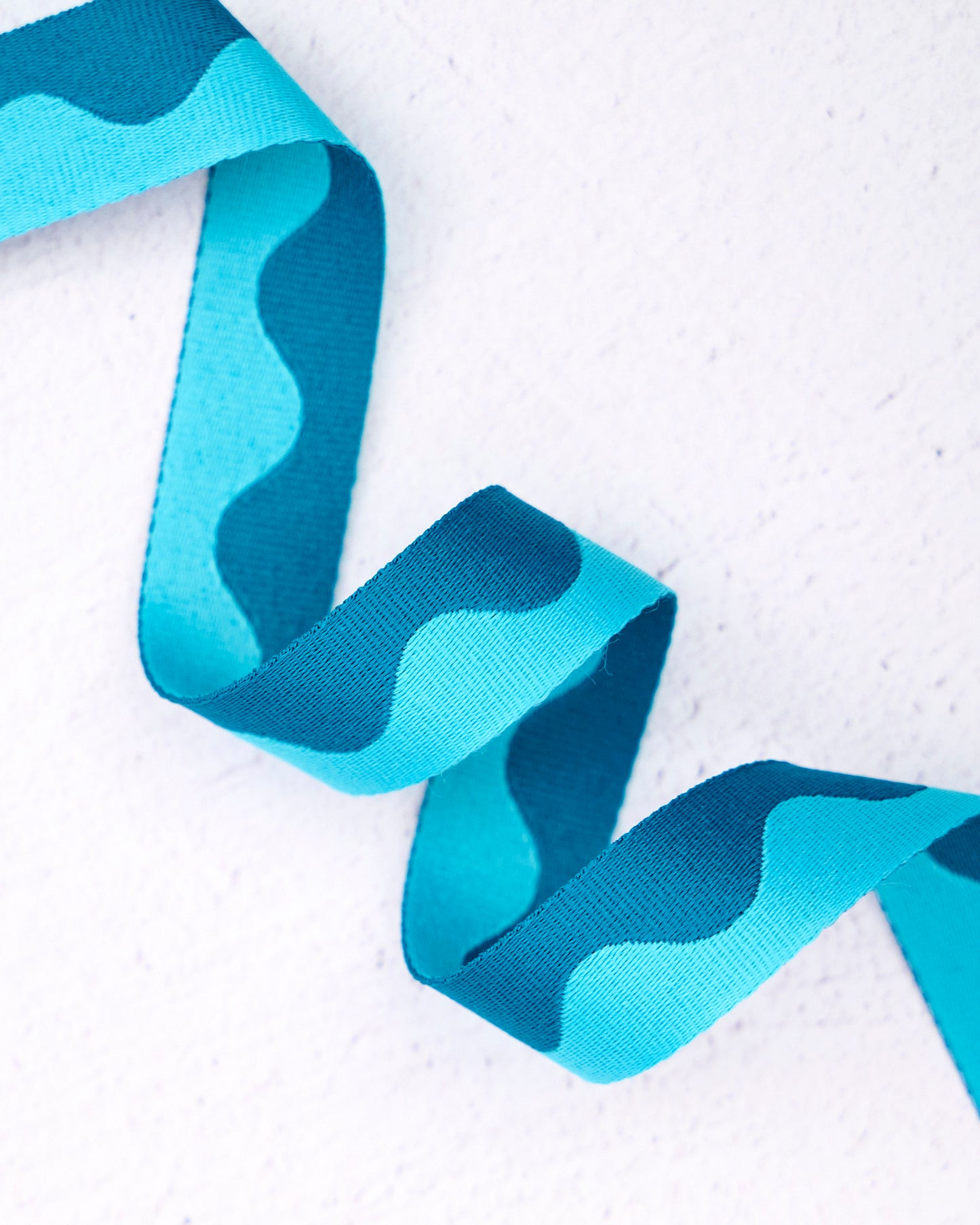 Wavy Webbing in Aquamarine by Renaissance Ribbons - 3 yard pack