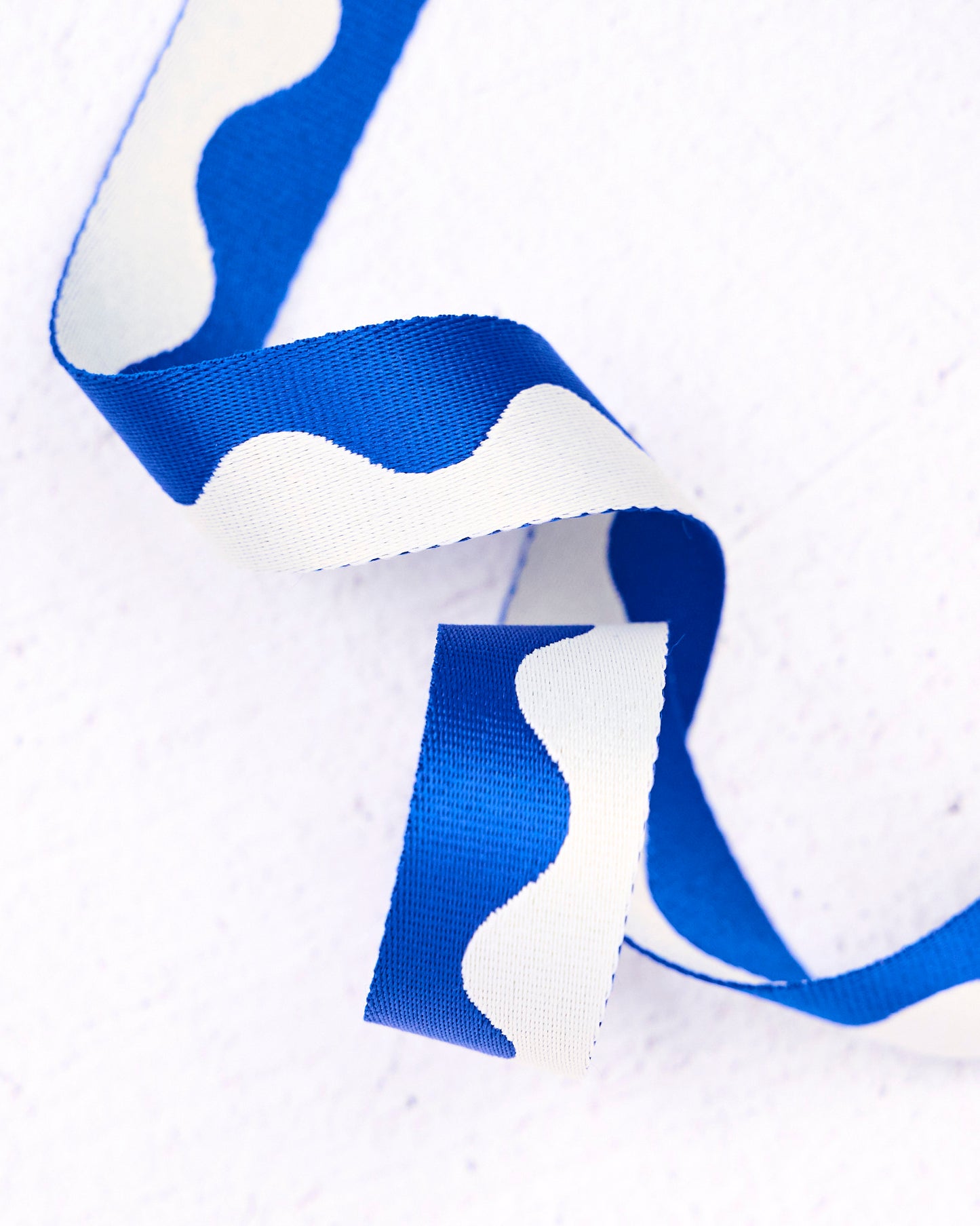 Wavy Webbing in Cobalt - 1" width - by Renaissance Ribbons - 3 YD PACK