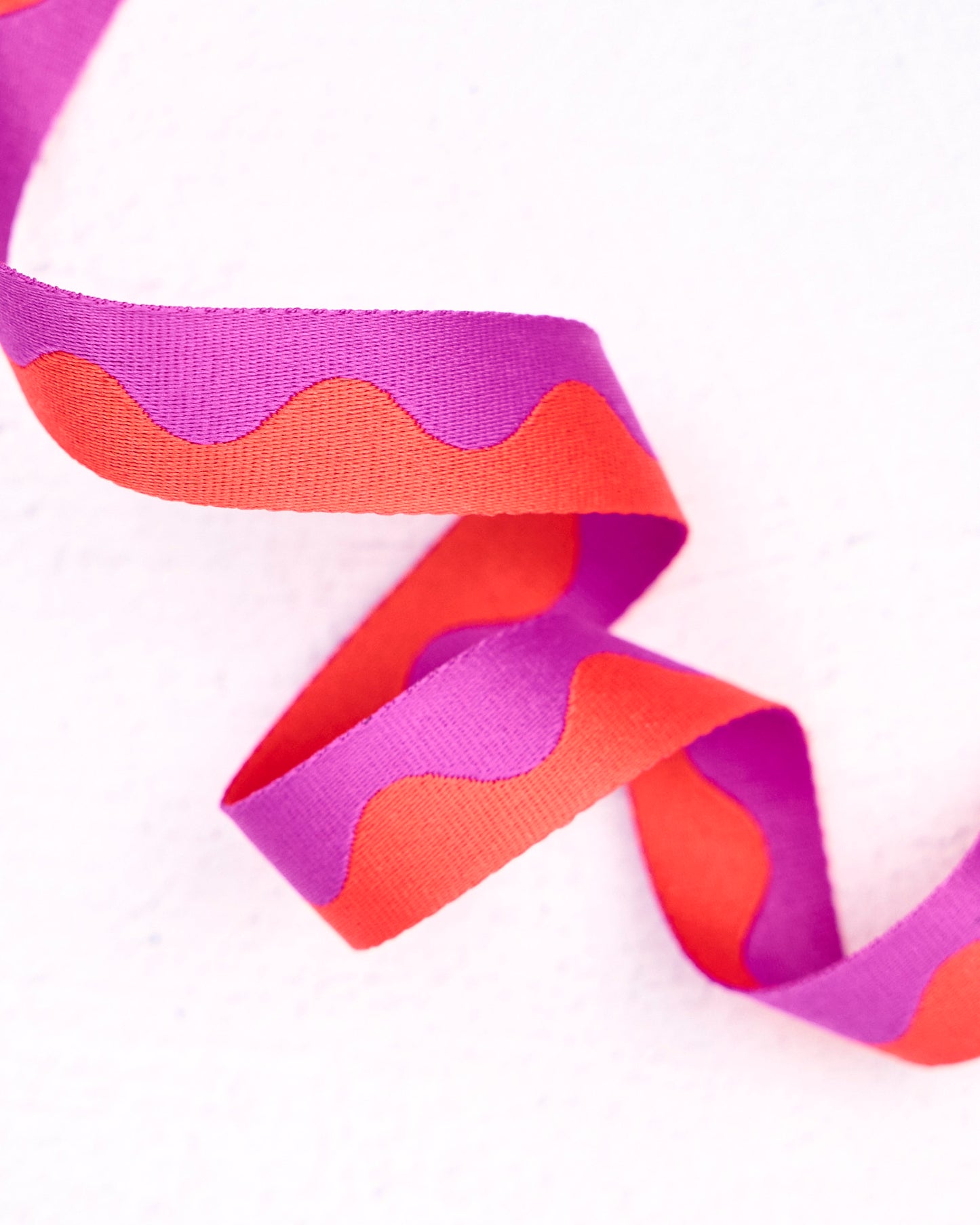 Wavy Webbing in Grape Slushy - 1" width - by Renaissance Ribbons - 3 YD PACK