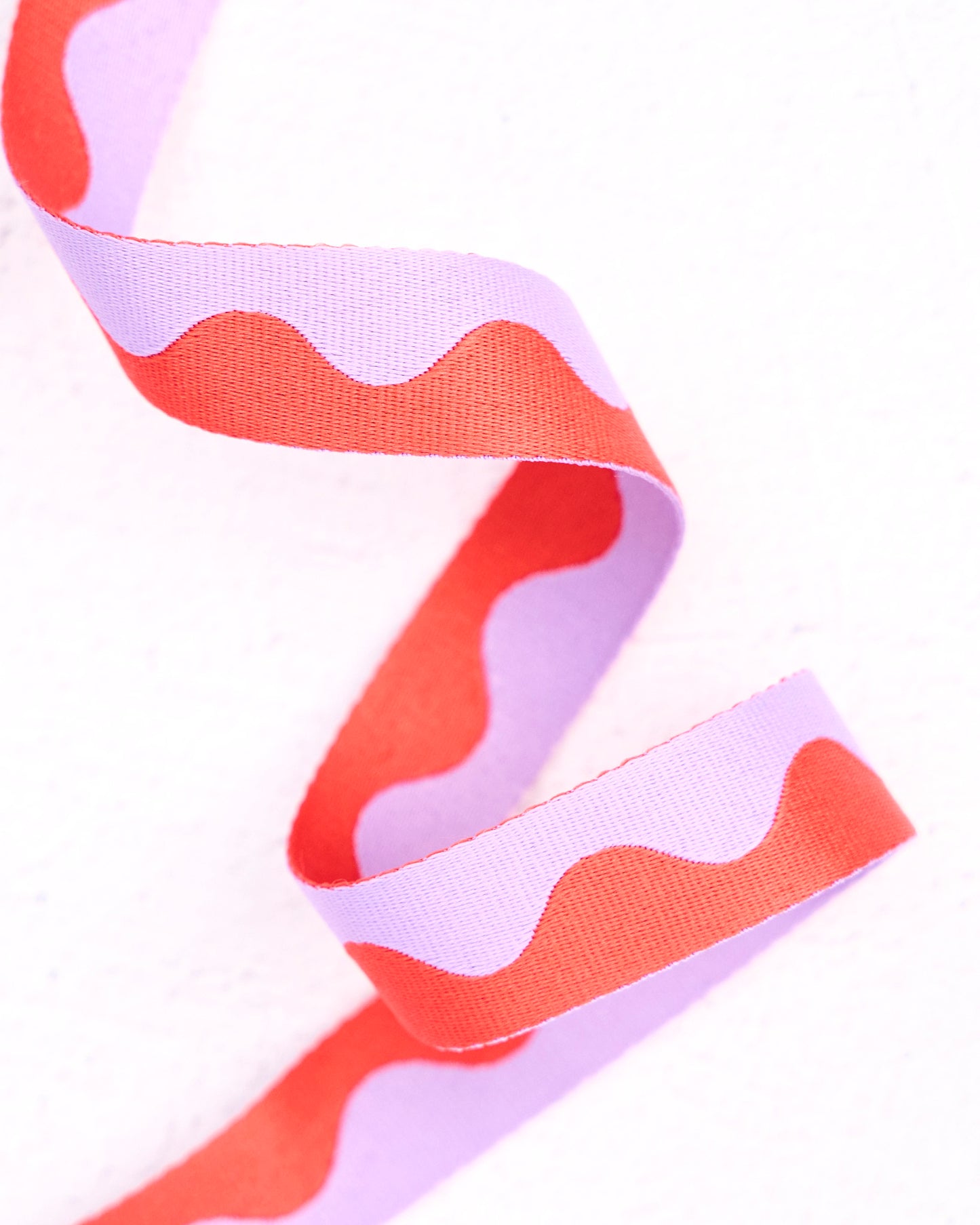 Wavy Webbing in Lavender Citrus - 1" width - by Renaissance Ribbons - 3 YD PACK