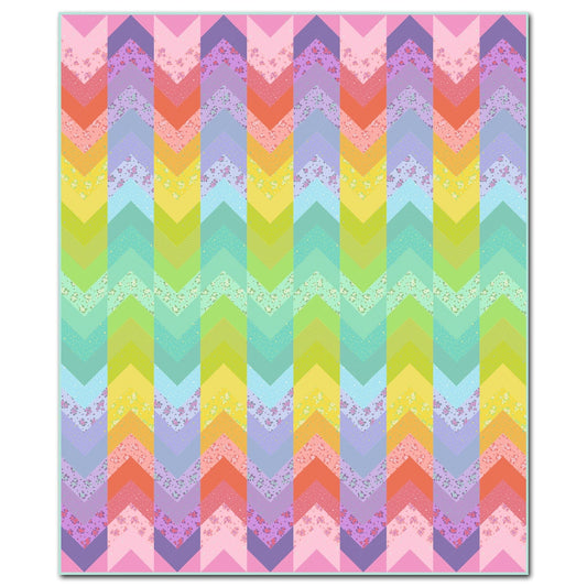 Woven Ribbons Quilt Kit - featuring True Colors 2025 from Tula Pink